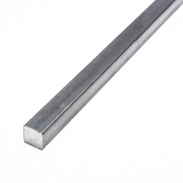 Vierkantprofil aus Stahl - 25 mm